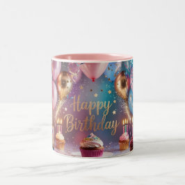 Caneca De Café Em Dois Tons Festivo e divertido! - Celebração Personalizada de