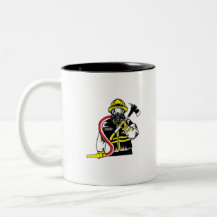 Caneca De Café Em Dois Tons Feuerwehrler