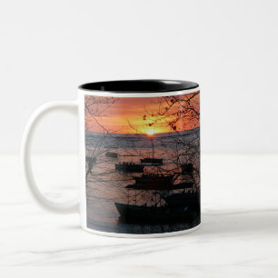 Caneca De Café Em Dois Tons Fiery Costa Rica Sunset em Tamarindo
