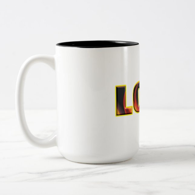 CANECA DE CAFÉ EM DOIS TONS FIERY LOVE (Esquerda)