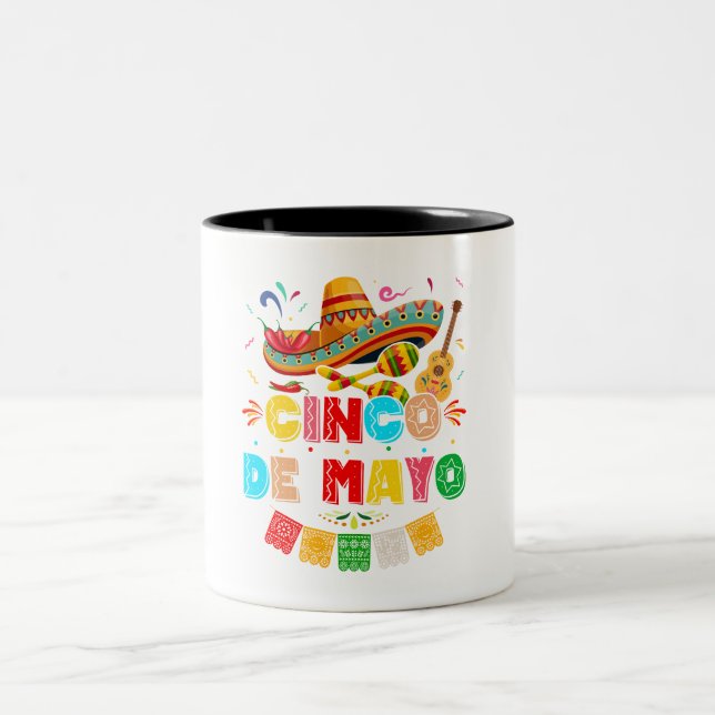 Caneca De Café Em Dois Tons Fiesta Cinco de Mayo (Centro)