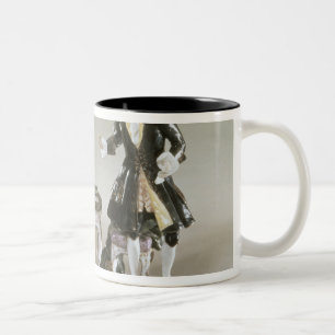 Caneca De Café Em Dois Tons Figura da porcelana de Frederick II de Prússia