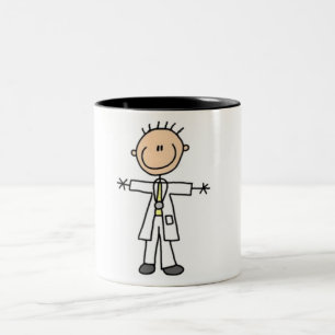 Caneca De Café Em Dois Tons Figura do Dr Stick