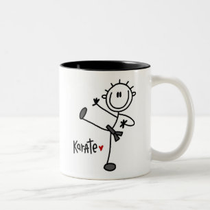 Caneca De Café Em Dois Tons Figura masculina básica t-shirt e presentes da