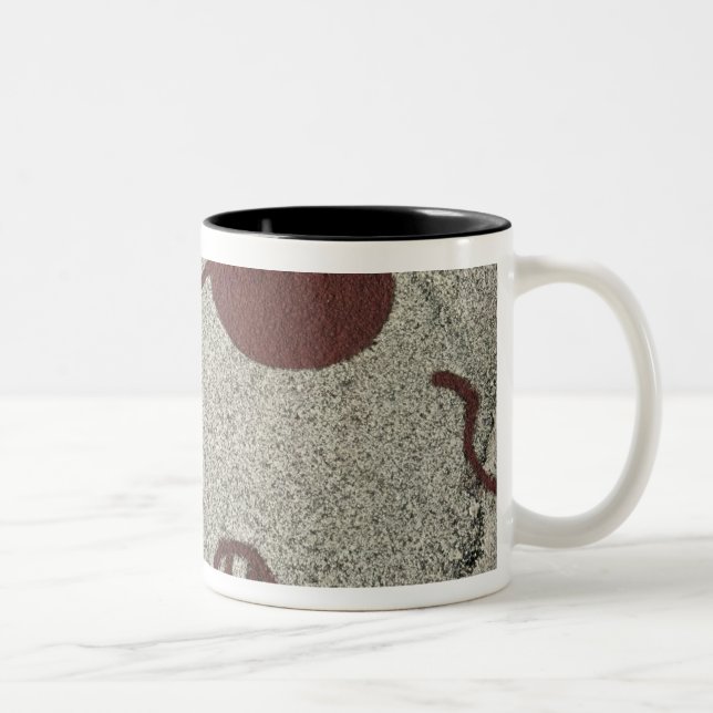 Caneca De Café Em Dois Tons Figura masculina com o sol (Direita)