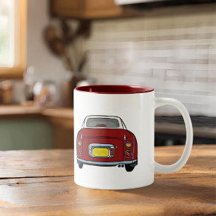 Caneca De Café Em Dois Tons Figuras Nome Red Figaro Car