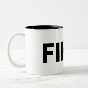 Caneca De Café Em Dois Tons FIKA. Coffee Mug Negrito com Duas Tons