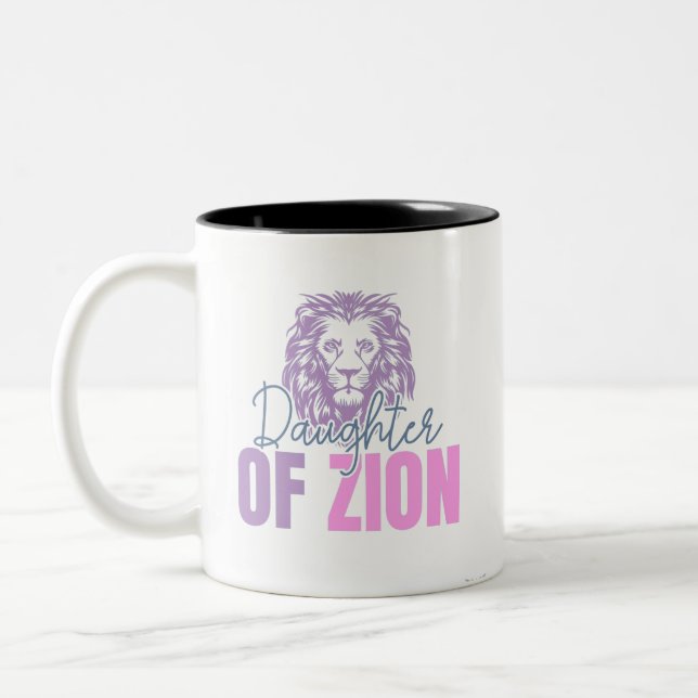 Caneca De Café Em Dois Tons Filha de Zion Mugs (Esquerda)