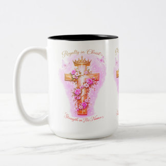 Caneca De Café Em Dois Tons Filha do Rei - Realeza em Cristo