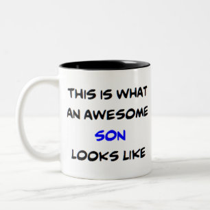 Caneca De Café Em Dois Tons filho, incrível