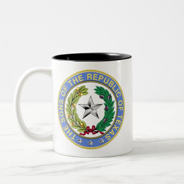 CANECA DE CAFÉ EM DOIS TONS FILHOS DA REPÚBLICA DO TEXAS (Esquerda)