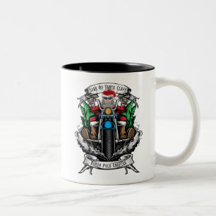 Caneca De Café Em Dois Tons Filhos De Santa Claus Do Polo Norte