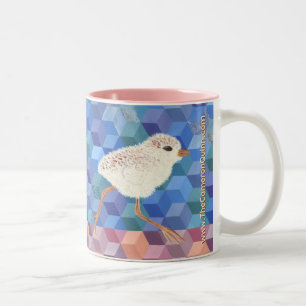 Caneca De Café Em Dois Tons Filhote de Borrelho-grande