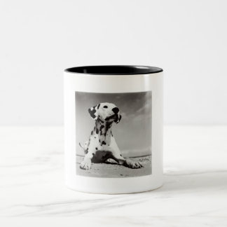 Caneca De Café Em Dois Tons Filhote de cachorro de Dalmation