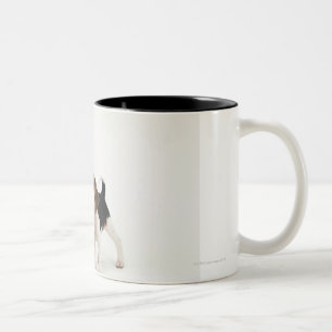 Caneca De Café Em Dois Tons Filhote de cachorro do lebreiro
