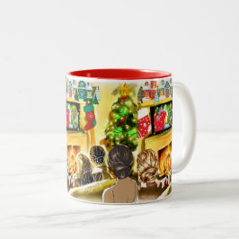 Caneca De Café Em Dois Tons Filmes de Natal
