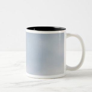 Caneca De Café Em Dois Tons Fim-acima de um cão