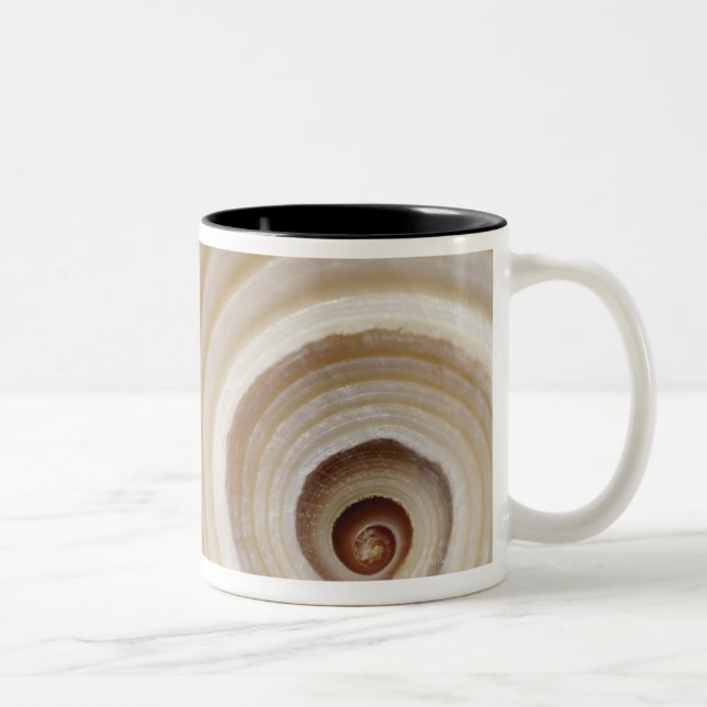 Caneca De Café Em Dois Tons Fim-acima de um escudo animal (Direita)