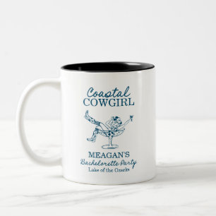 Caneca De Café Em Dois Tons Fim de semana de despedida de solteira Cowgirl Cos