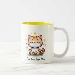 Caneca De Café Em Dois Tons Find Your Inner Purr