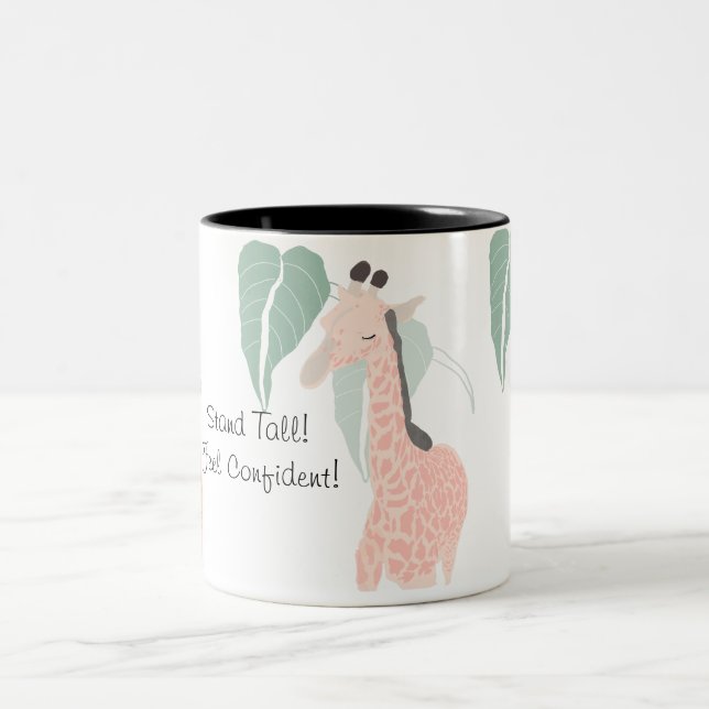 Caneca De Café Em Dois Tons Fique Alto! Sentir Confiança Mug (Centro)