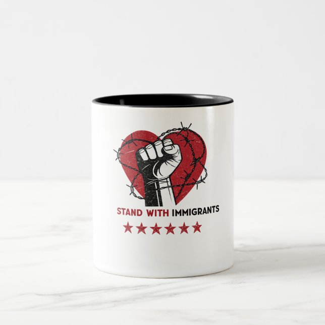 CANECA DE CAFÉ EM DOIS TONS FIQUE COM IMIGRANTES (Centro)