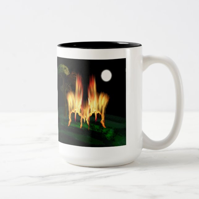 Caneca De Café Em Dois Tons Fire Fly (Direita)