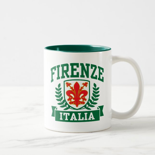 Caneca De Café Em Dois Tons Firenze Italia (Direita)