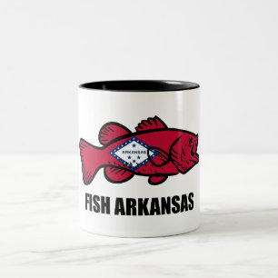 Caneca De Café Em Dois Tons Fish Arkansas