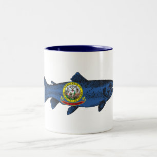 Caneca De Café Em Dois Tons Fish Idaho Trout