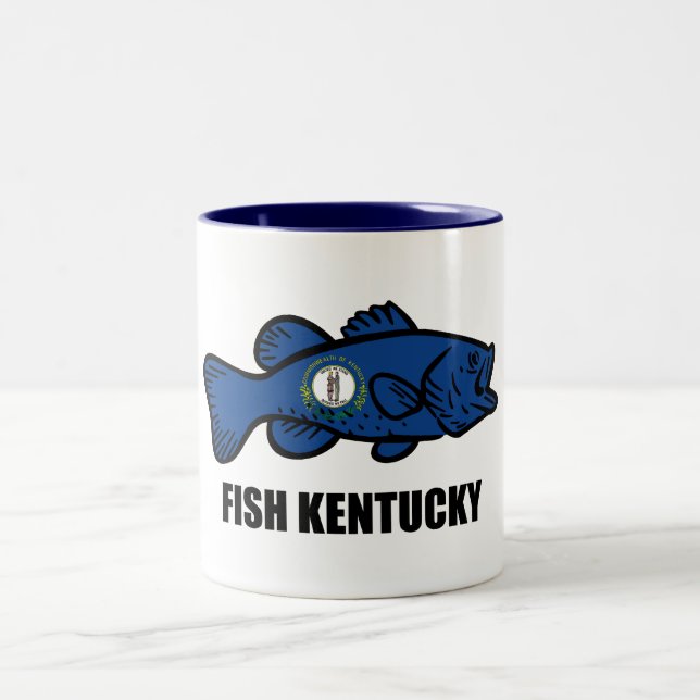 Caneca De Café Em Dois Tons Fish Kentucky (Centro)