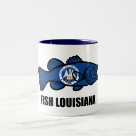 Caneca De Café Em Dois Tons Fish Louisiana
