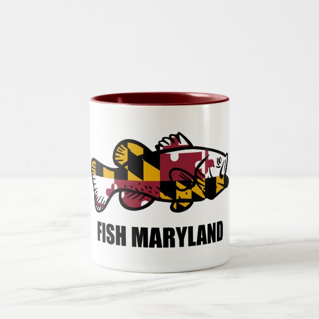 Caneca De Café Em Dois Tons Fish Maryland (Centro)
