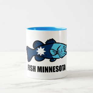 Caneca De Café Em Dois Tons Fish Minnesota