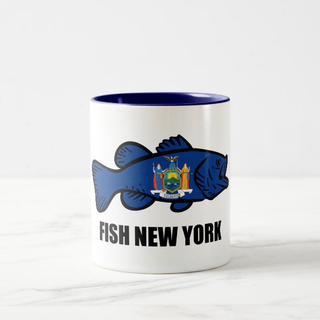 Caneca De Café Em Dois Tons Fish New York Bass (Centro)