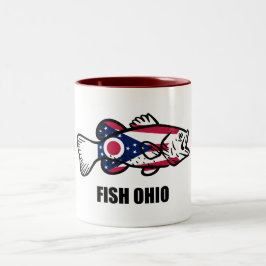 Caneca De Café Em Dois Tons Fish Ohio