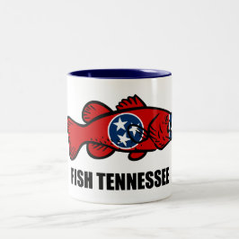 Caneca De Café Em Dois Tons Fish Tennessee