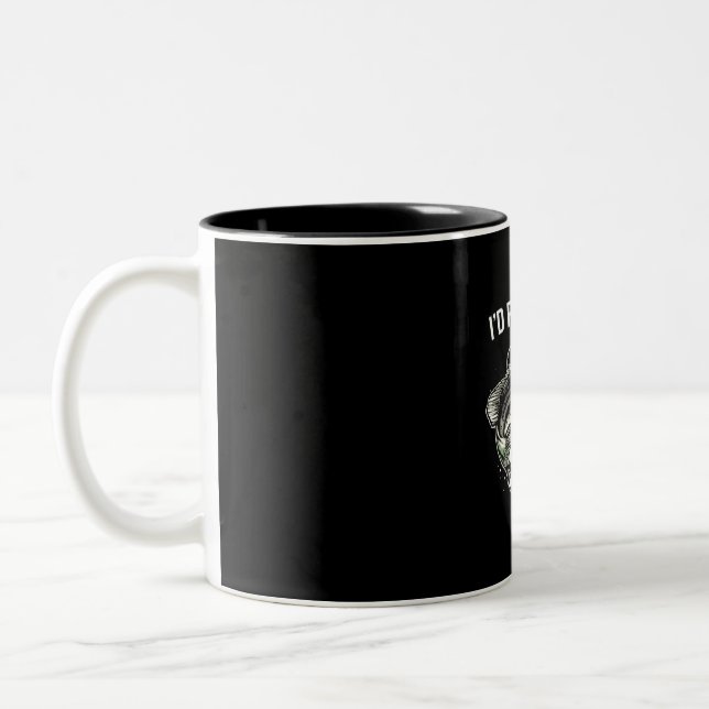 Caneca De Café Em Dois Tons Fisher, Eu Preferencialmente A Pescar (Esquerda)