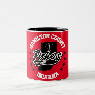Caneca De Café Em Dois Tons Fishers, Indiana