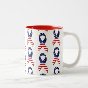 Caneca De Café Em Dois Tons Fita dos EUA