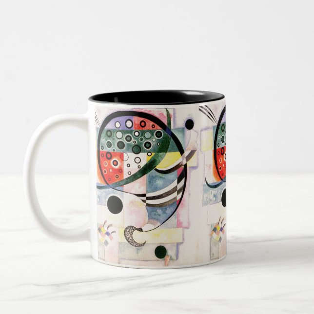 Caneca De Café Em Dois Tons Fixo - Kandinsky (Esquerda)