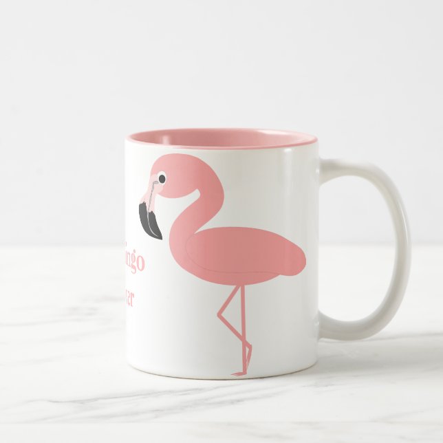 Caneca De Café Em Dois Tons Flamingo Lover Mug (Direita)