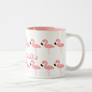 Caneca De Café Em Dois Tons Flamingo Personalizado