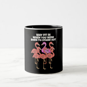 Caneca De Café Em Dois Tons Flamingo Por Que Quando Você Estava Nascer De Sai