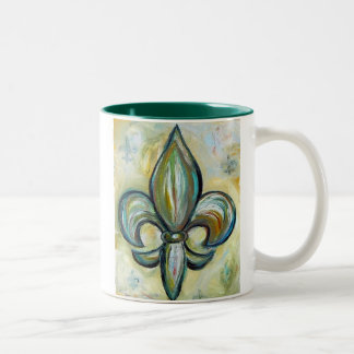 Caneca De Café Em Dois Tons fleur_de_lis