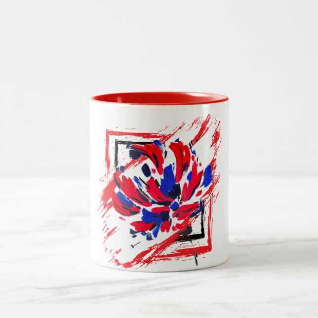 Caneca De Café Em Dois Tons Fleur éclatée (Centro)