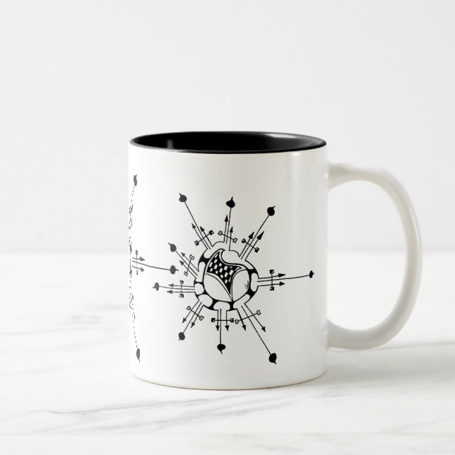 Caneca De Café Em Dois Tons Floco de neve (Direita)