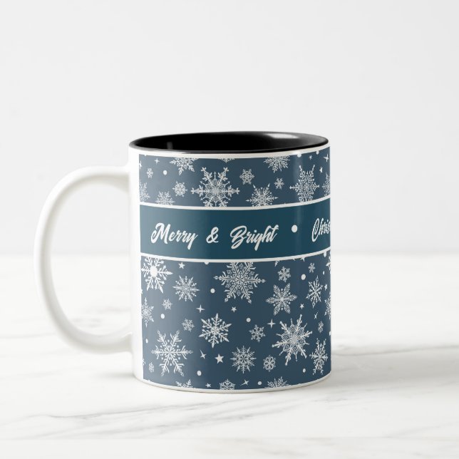 Caneca De Café Em Dois Tons Floco de neve (Esquerda)