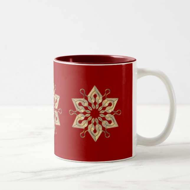 Caneca De Café Em Dois Tons Floco de neve do KRW (Direita)