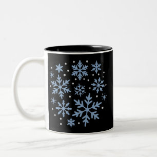 Caneca De Café Em Dois Tons Floco de Neve Fofo Natal Férias de Inverno Xmas Ac